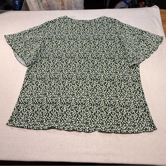 Russell Kemp Black, Green & White Blouse - Size 3X - Picture 7 of 13